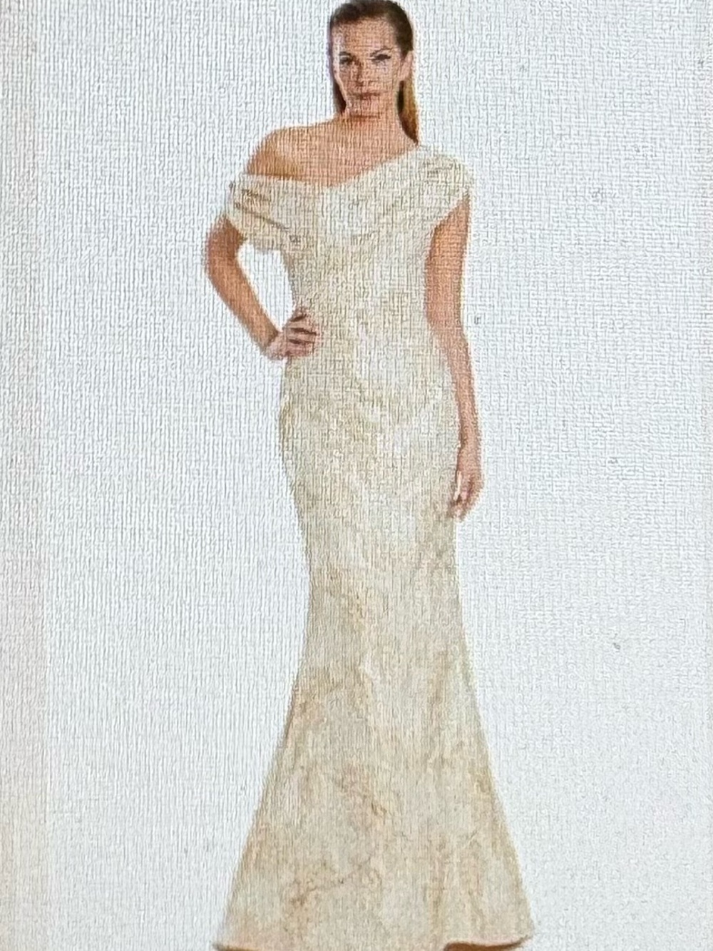 Alexander by Daymor 3044 size 10 new Floral Appliqué soft pink/cream